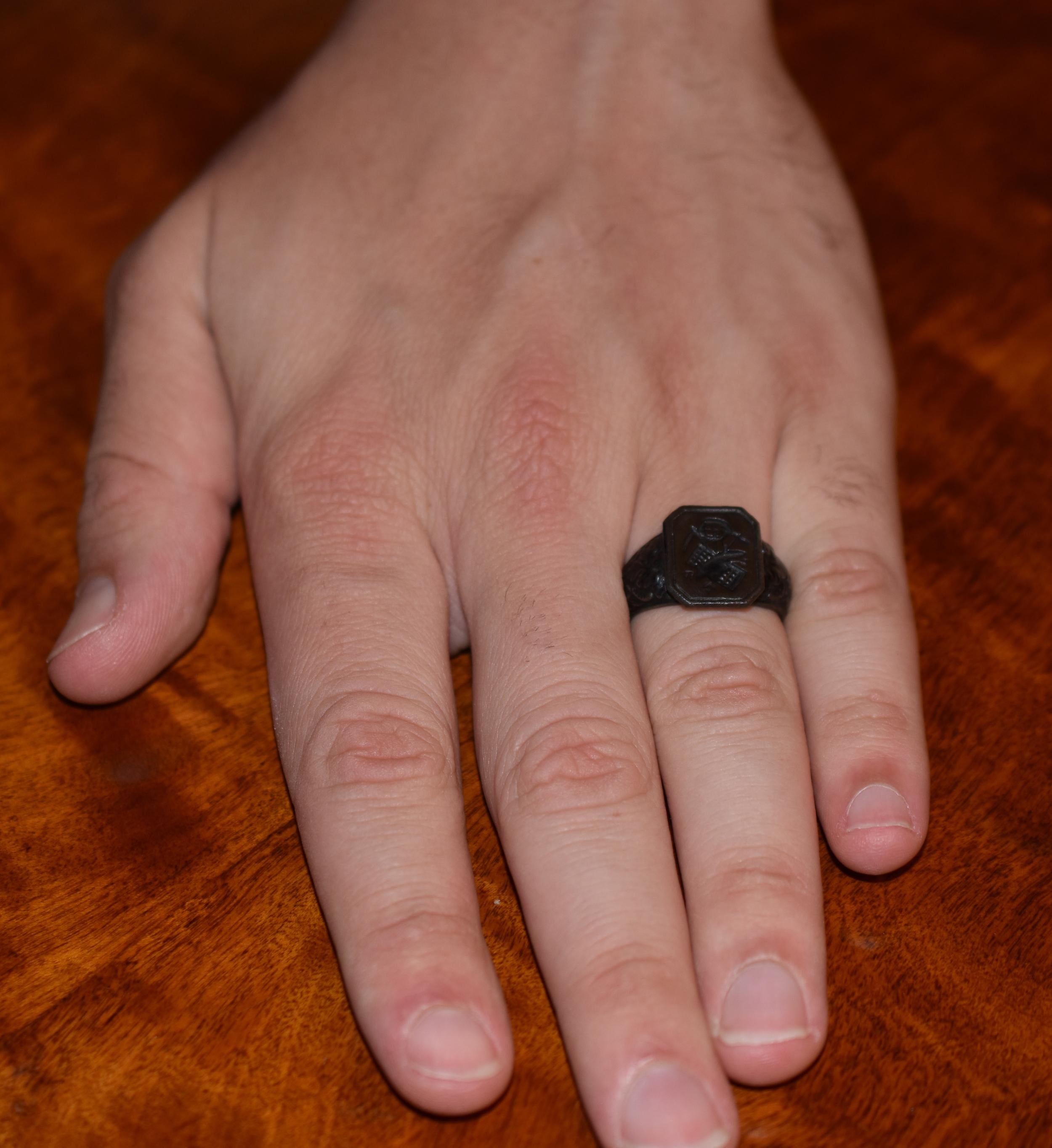 Men's Berlin Iron Signet Ring