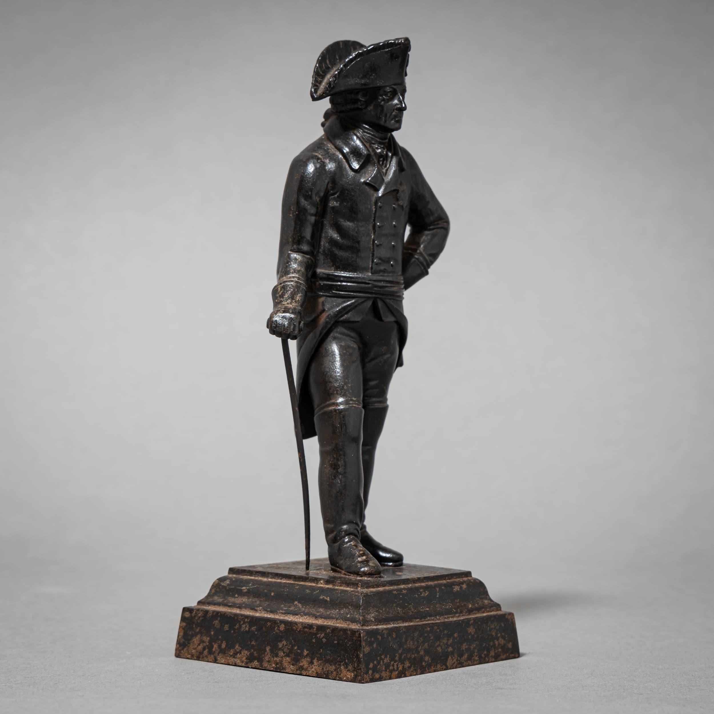 Berliner Eisenstatuette, Friedrich der Große, frühes 19. Jahrhundert (Neoklassisch) im Angebot