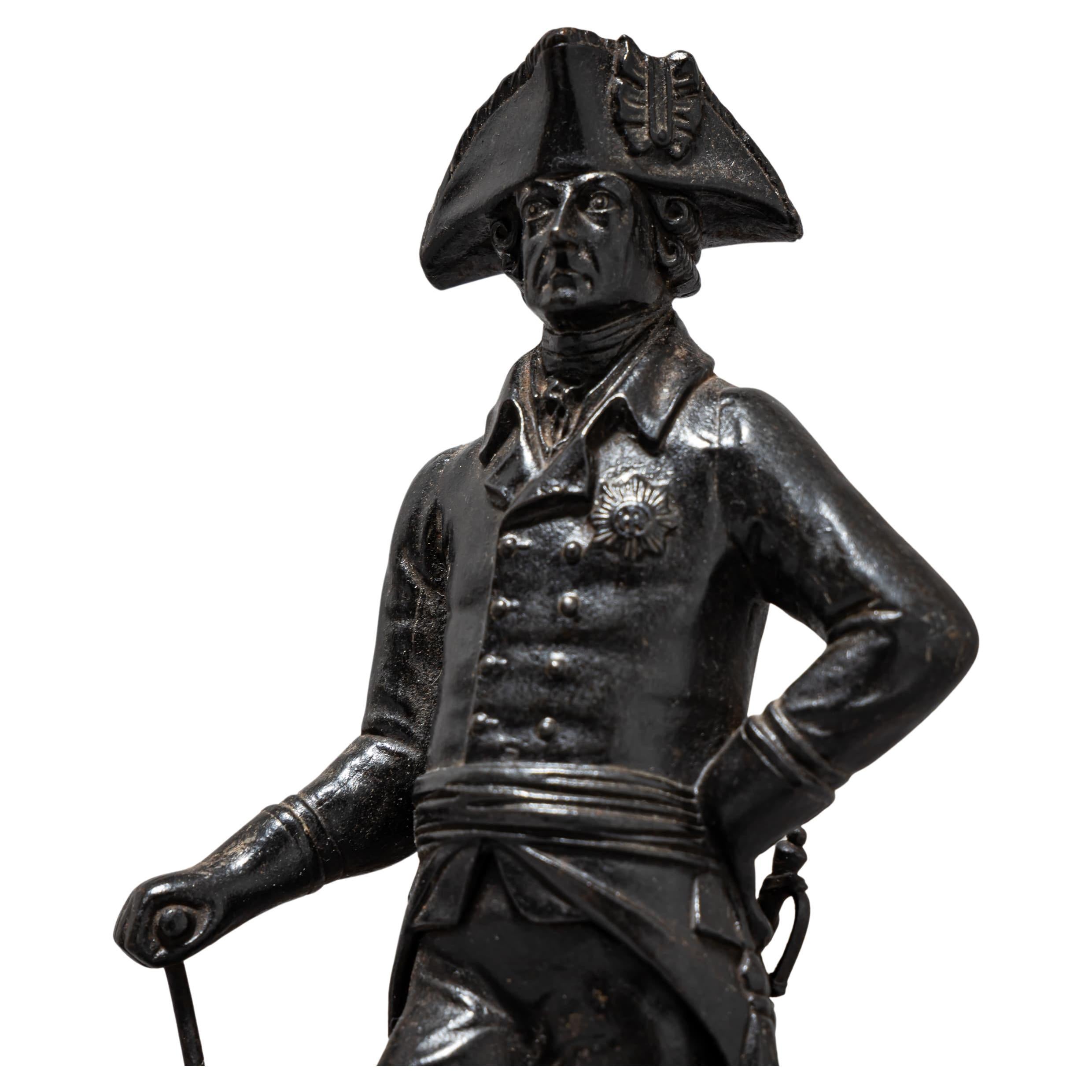 Berliner Eisenstatuette, Friedrich der Große, frühes 19. Jahrhundert im Angebot