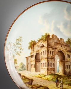 Berlin Porcelain Charger of the Arch of Janus, circa 1890