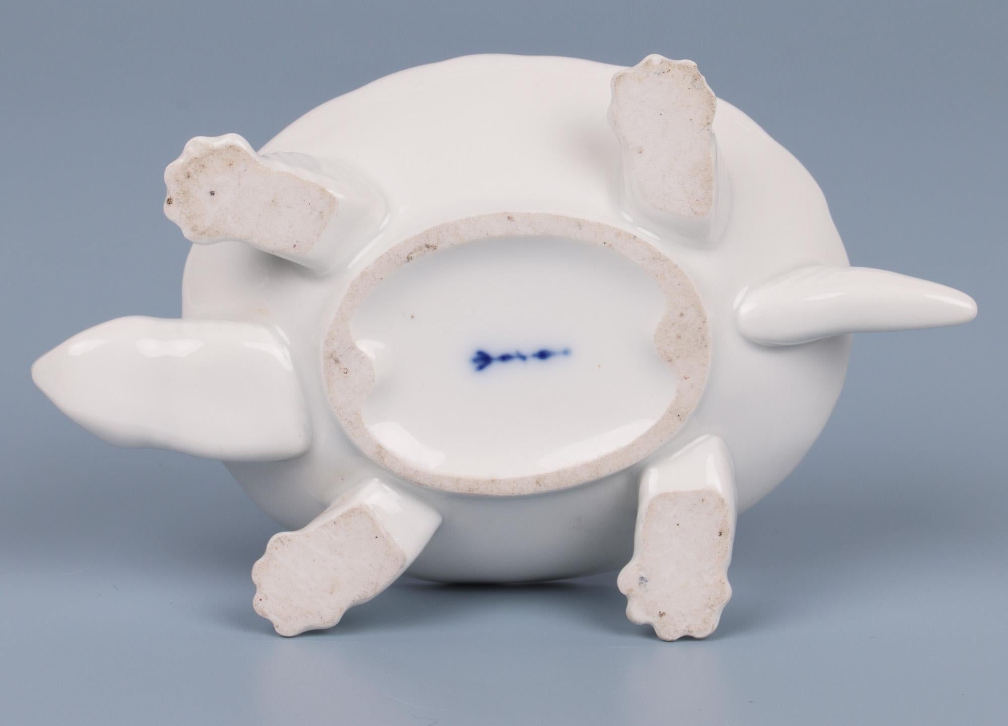 Berlin Porcelain Mid-Century Tortoise Pin Dish For Sale 4