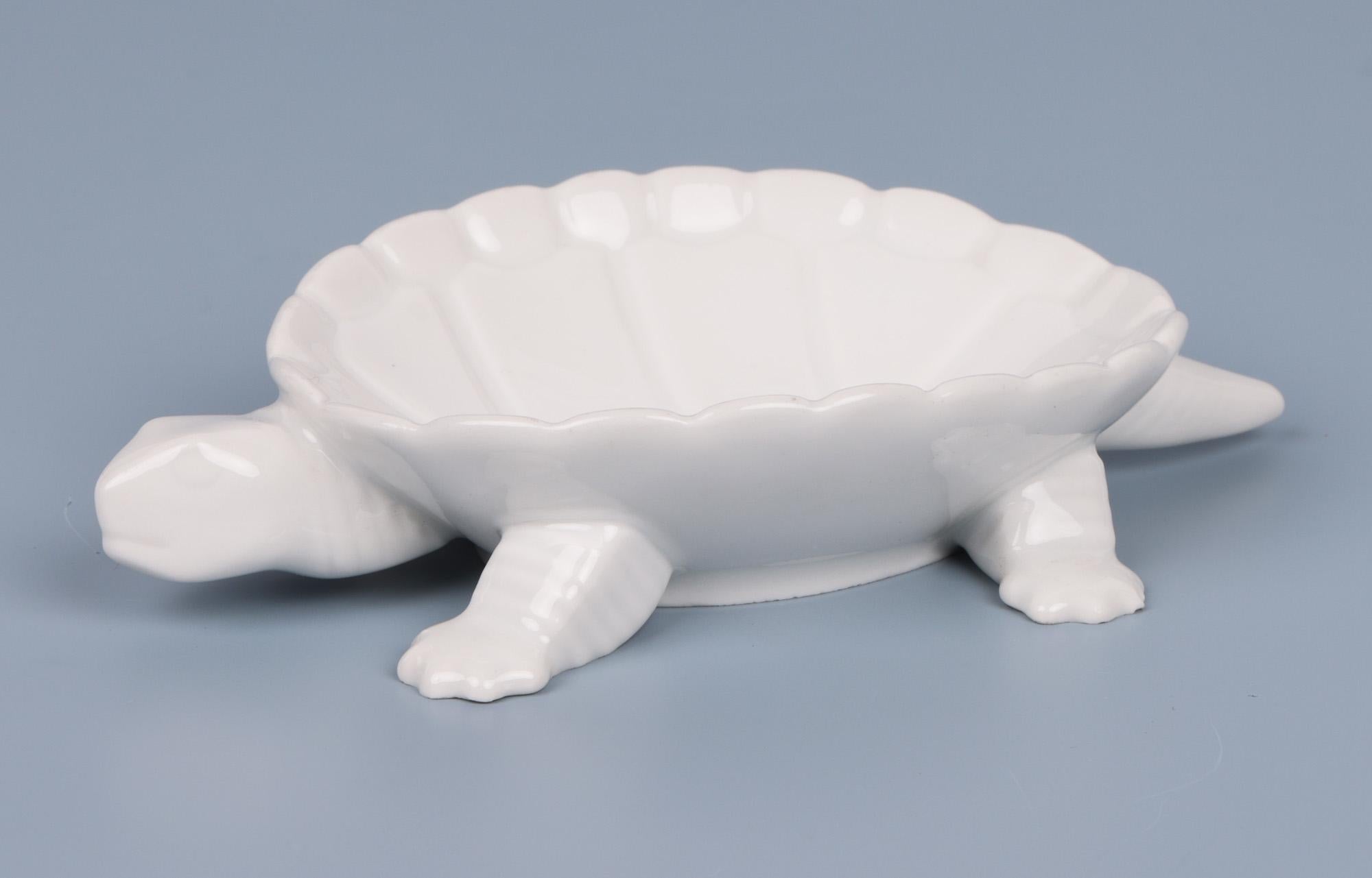 Berlin Porcelain Mid-Century Tortoise Pin Dish For Sale 5