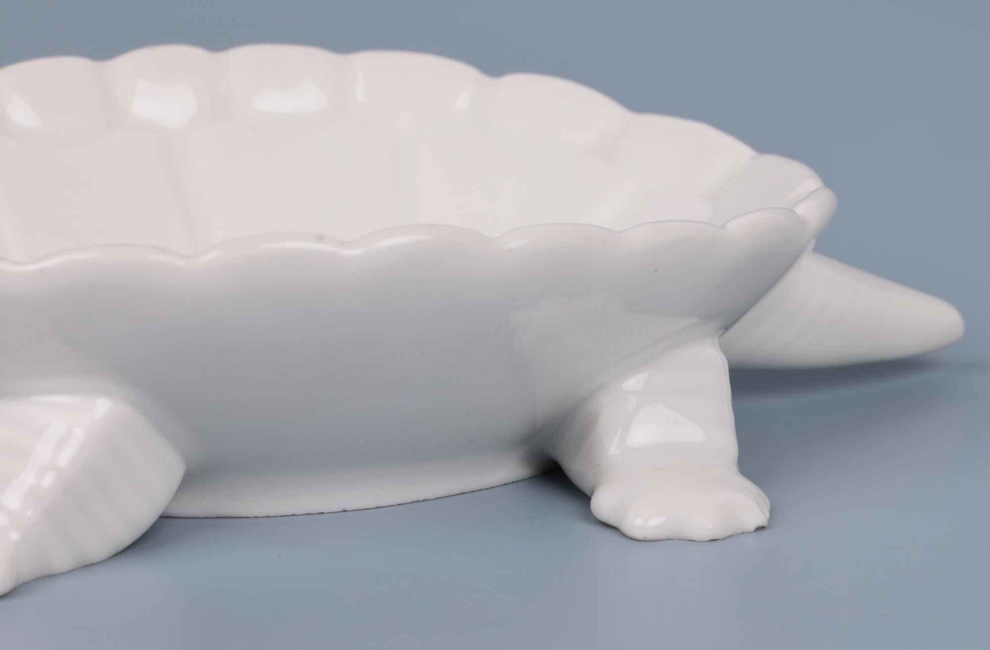 Mid-Century Modern Berlin Porcelain Mid-Century Tortoise Pin Dish For Sale