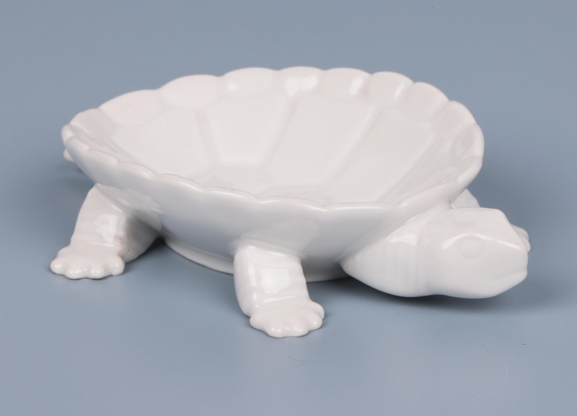 Berlin Porcelain Mid-Century Tortoise Pin Dish For Sale 1