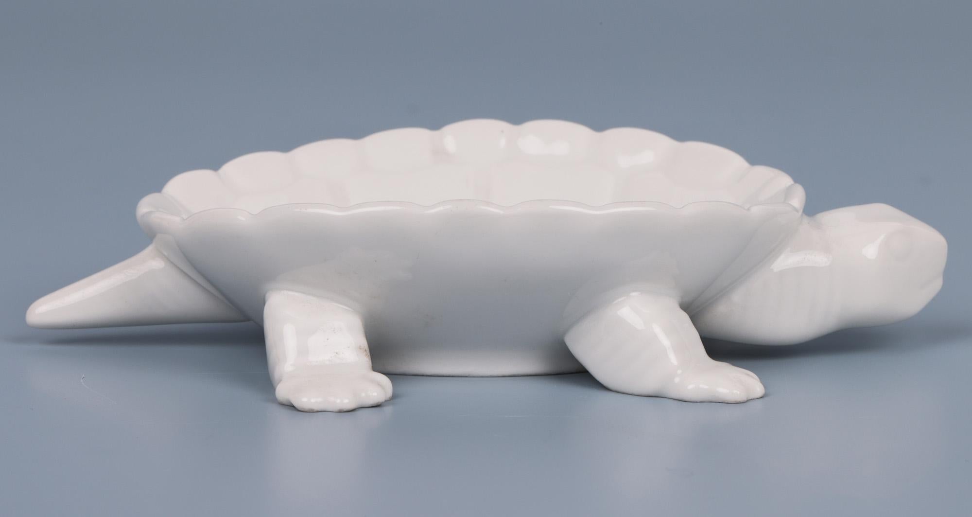 Berlin Porcelain Mid-Century Tortoise Pin Dish For Sale 2