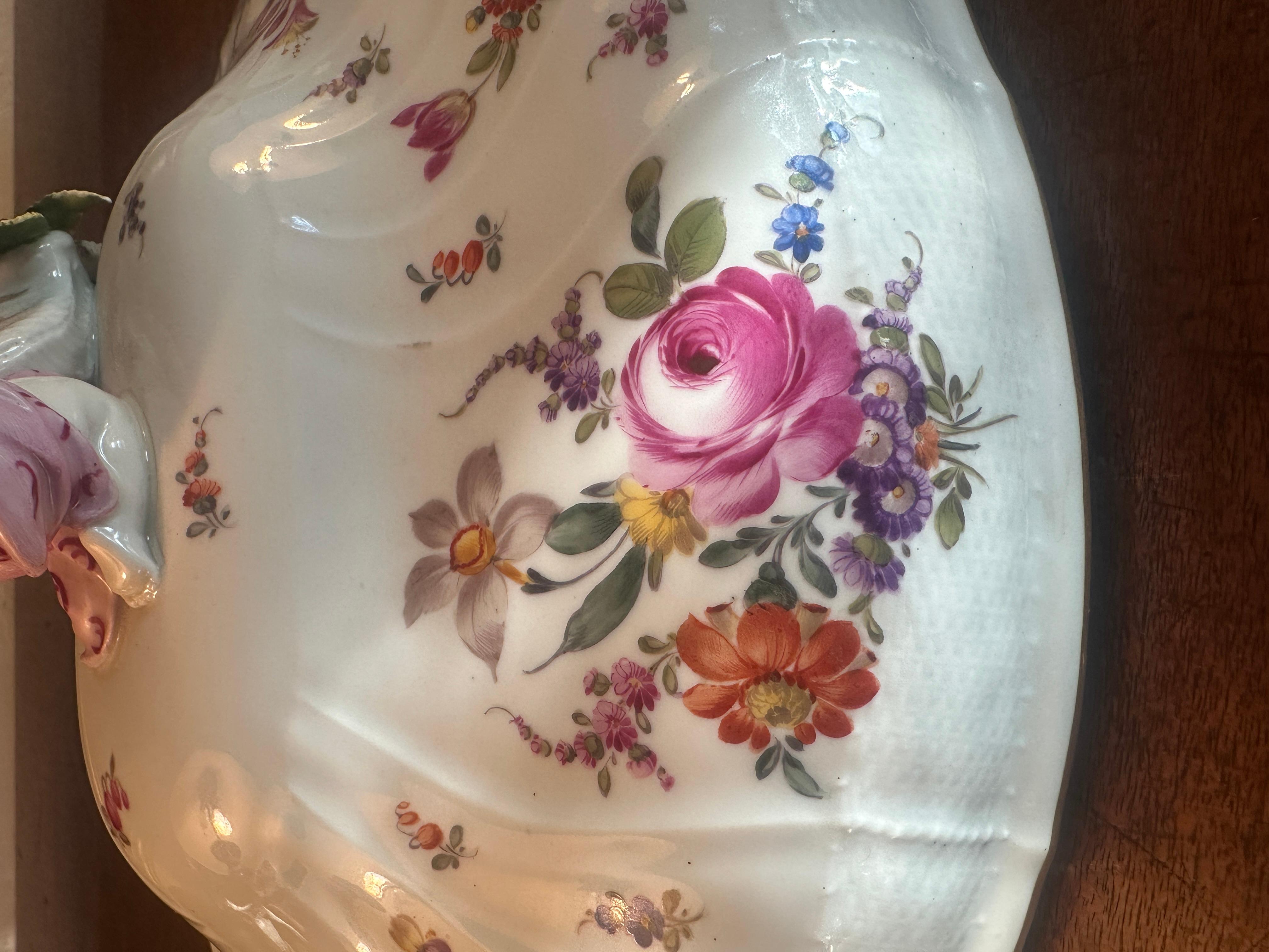 Berlin Porcelain Tureen, by KPM, Beautifully Decorated For Sale 3