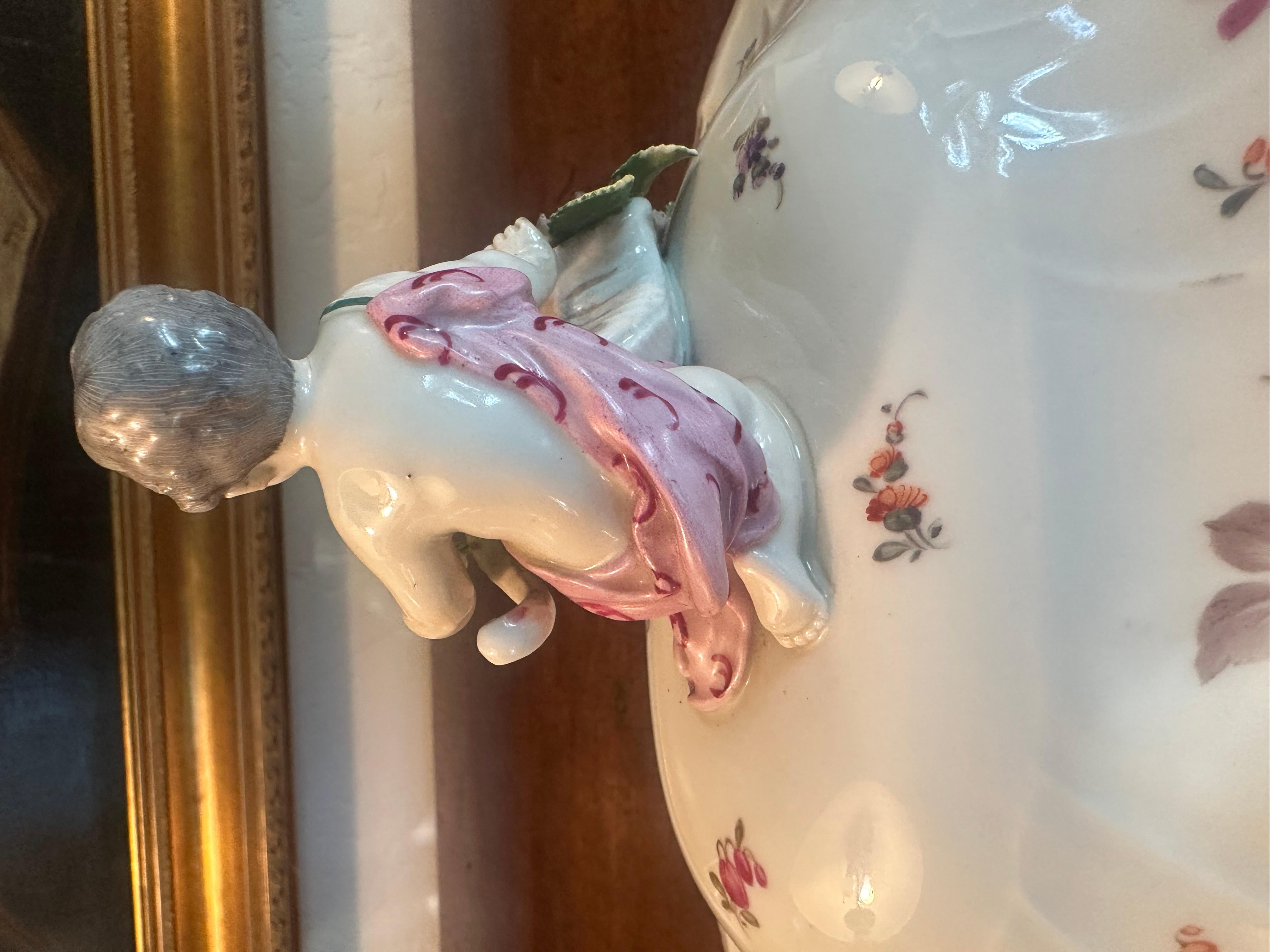 Berlin Porcelain Tureen, by KPM, Beautifully Decorated For Sale 4