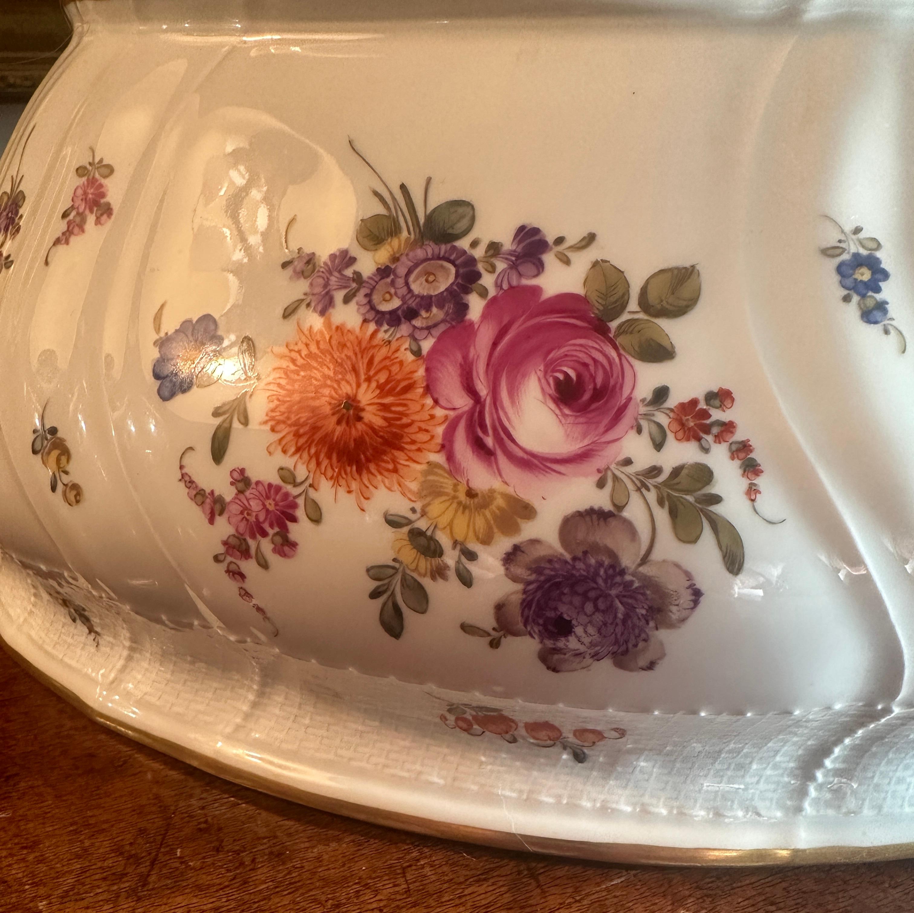 Berlin Porcelain Tureen, by KPM, Beautifully Decorated For Sale 12
