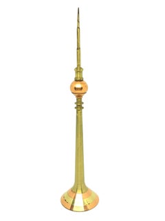 Berlin TV Television Tower Brass and Copper Scale Design Model, 1970s