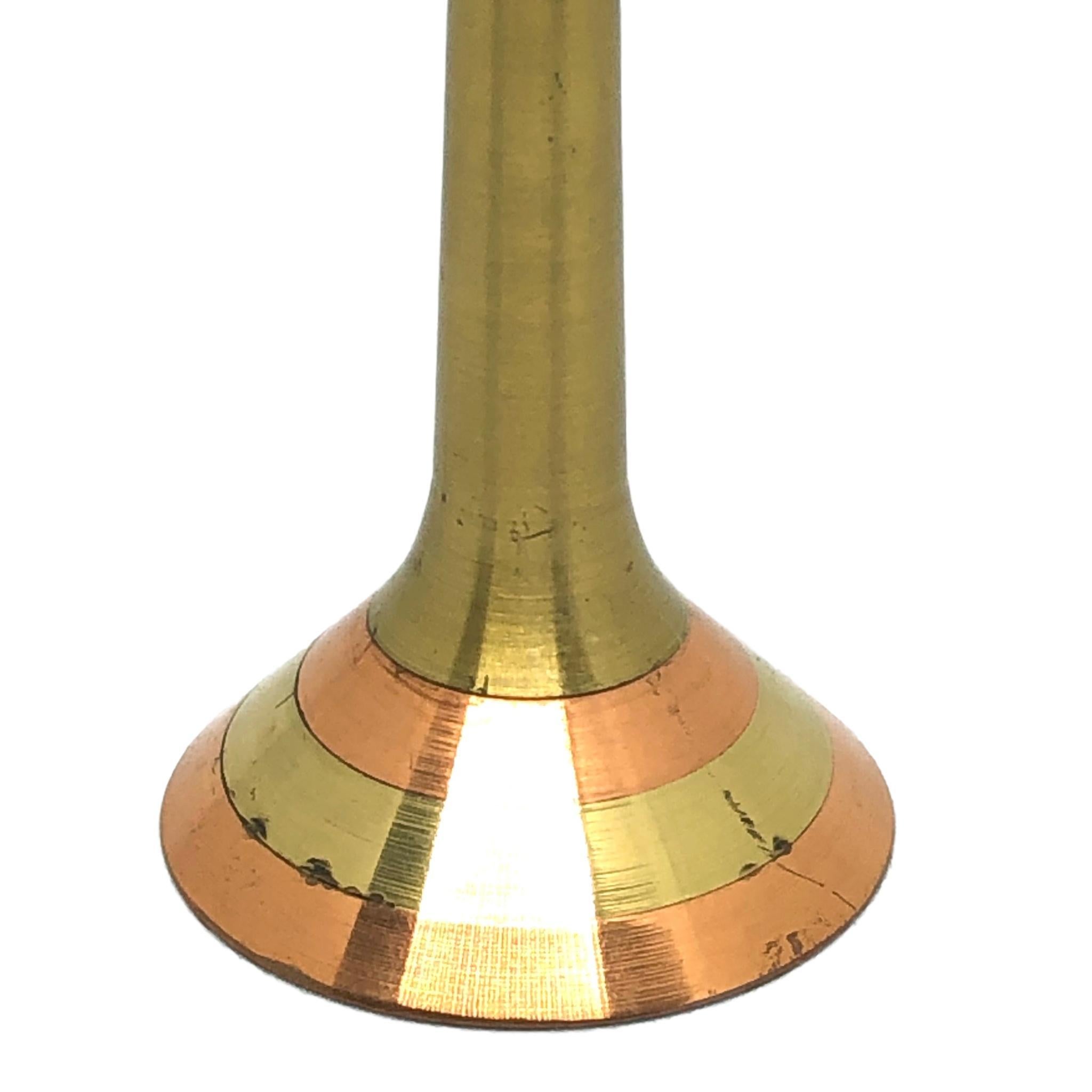 Hand-Crafted Berlin TV Television Tower Brass and Copper Scale Design Model, 1970s