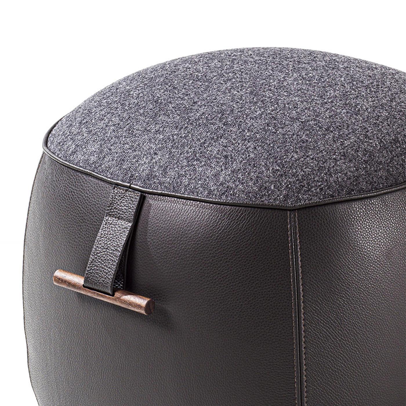 Hand-Crafted Berlingo Small Pouf For Sale