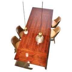 Berlino Dining Table in Glossy Wood
