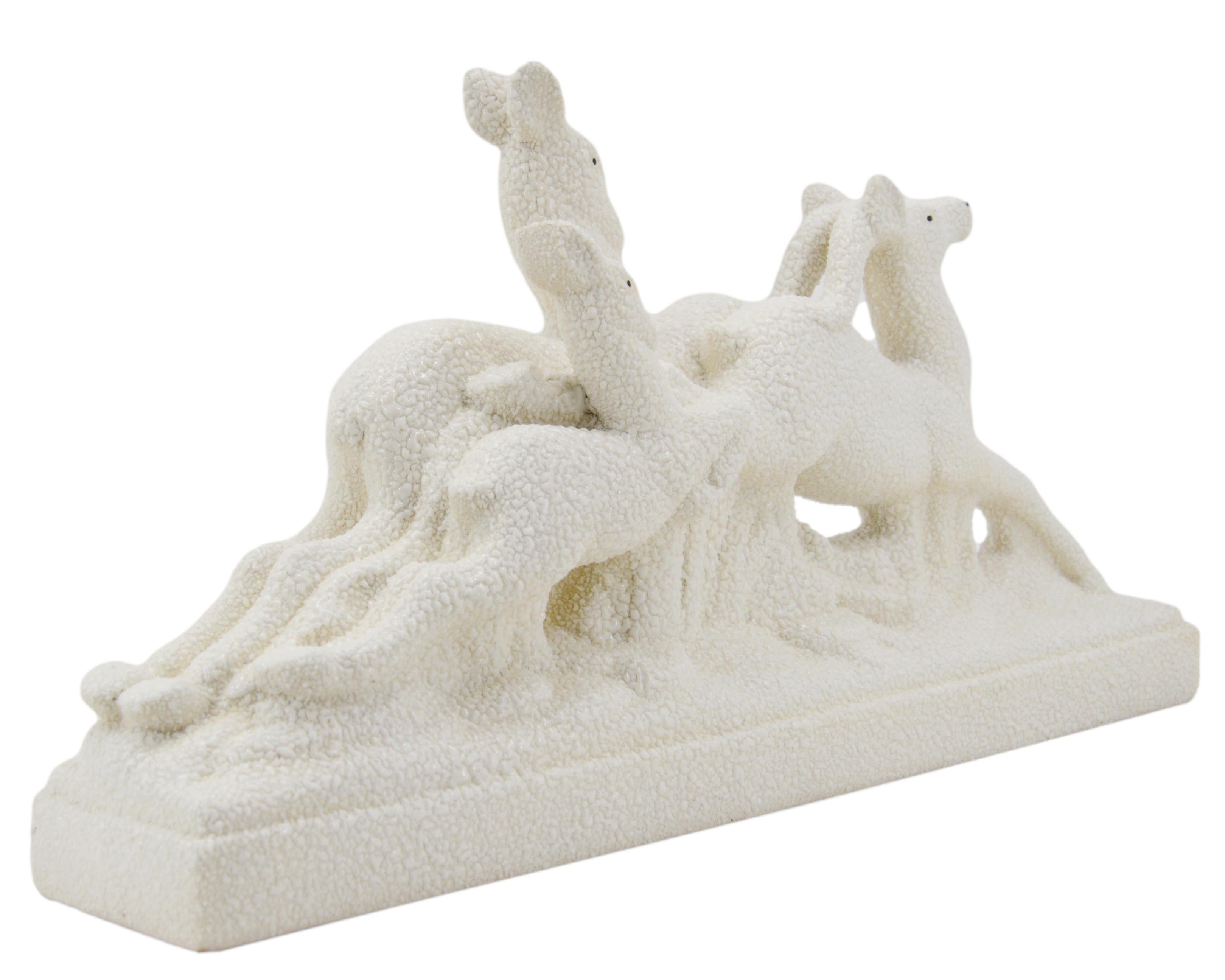 Berlot-Mussier ODYV, famille antilope Art déco française, 1920 Excellent état - En vente à Saint-Amans-des-Cots, FR