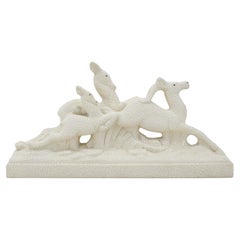 Berlot-Mussier ODYV French Art Deco Antelope Family, 1920