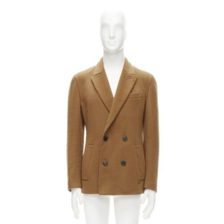 BERLUTI 100% cashmere double faced double breasted jacket IT50 L For Sale 5