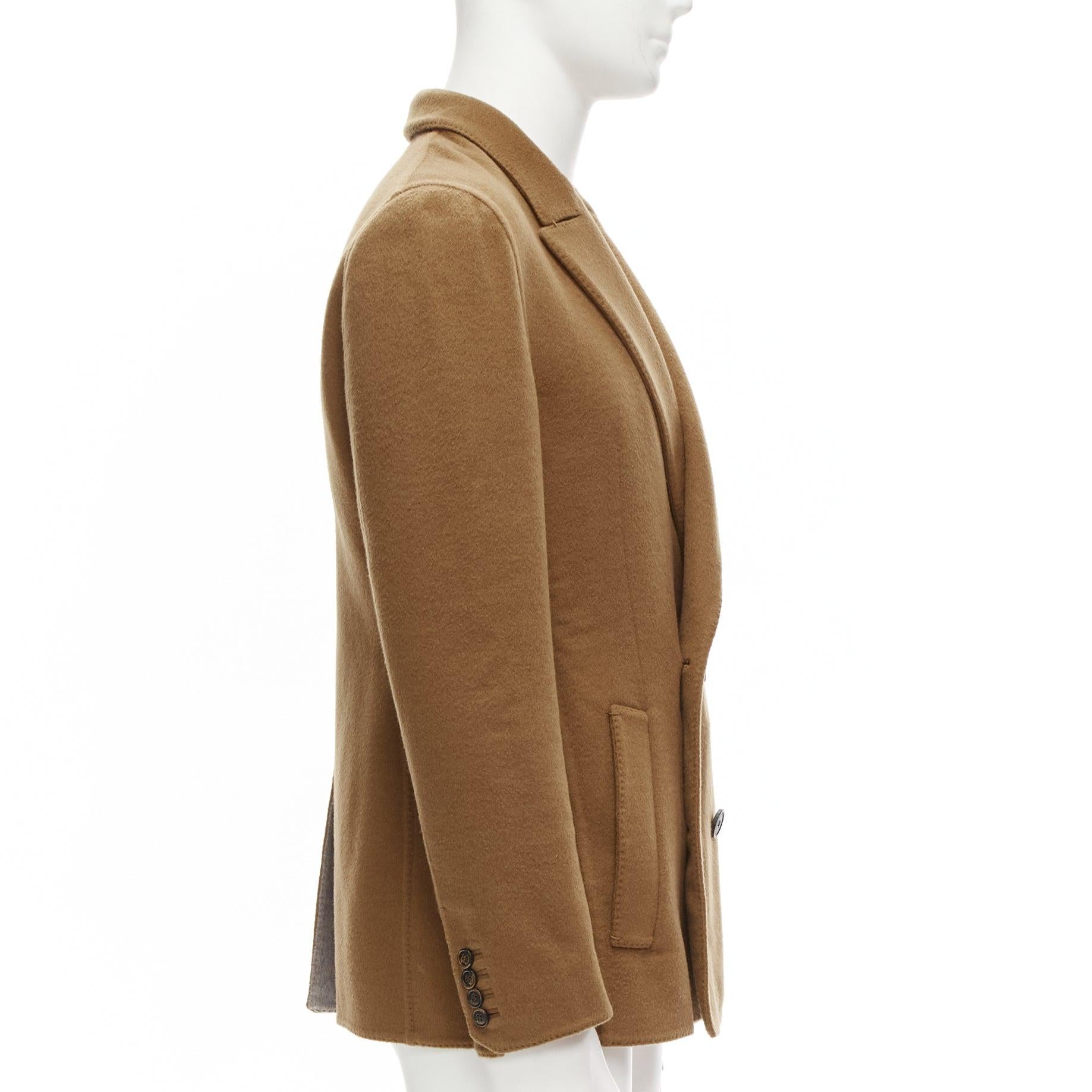 BERLUTI 100% cashmere double faced double breasted jacket IT50 L In Excellent Condition For Sale In Hong Kong, NT