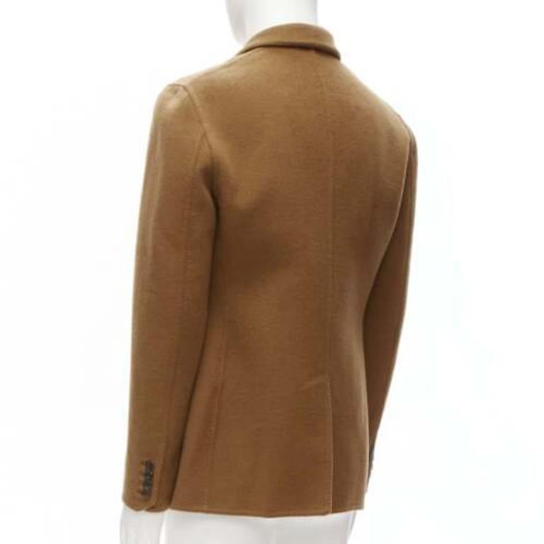 BERLUTI 100% cashmere double faced double breasted jacket IT50 L For Sale 1