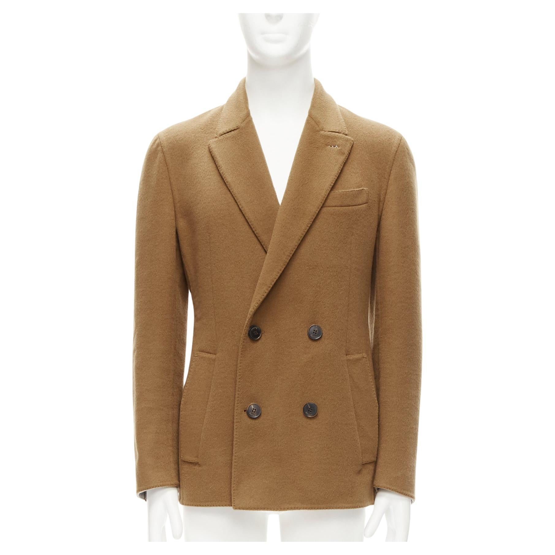 BERLUTI 100% cashmere double faced double breasted jacket IT50 L For Sale