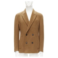 BERLUTI 100% cashmere double faced double breasted jacket IT50 L