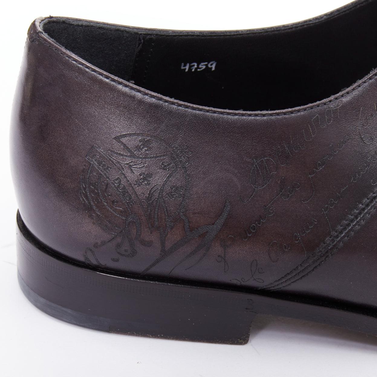 BERLUTI Alessandro Kalbsleder Scritto Kalligraphie Loafer Schuhe UK8 EU41 im Angebot 3