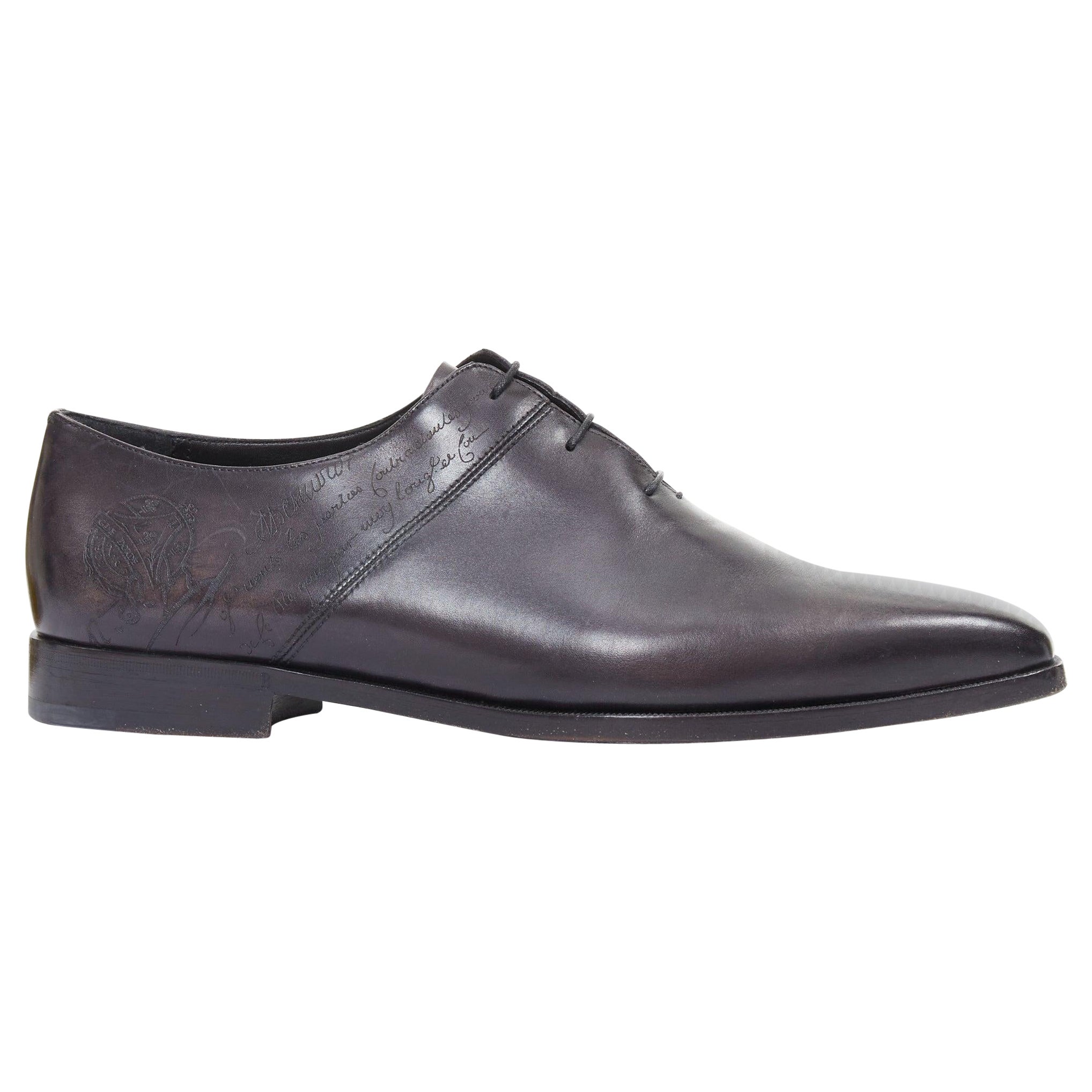 BERLUTI Alessandro Kalbsleder Scritto Kalligraphie Loafer Schuhe UK8 EU41 im Angebot