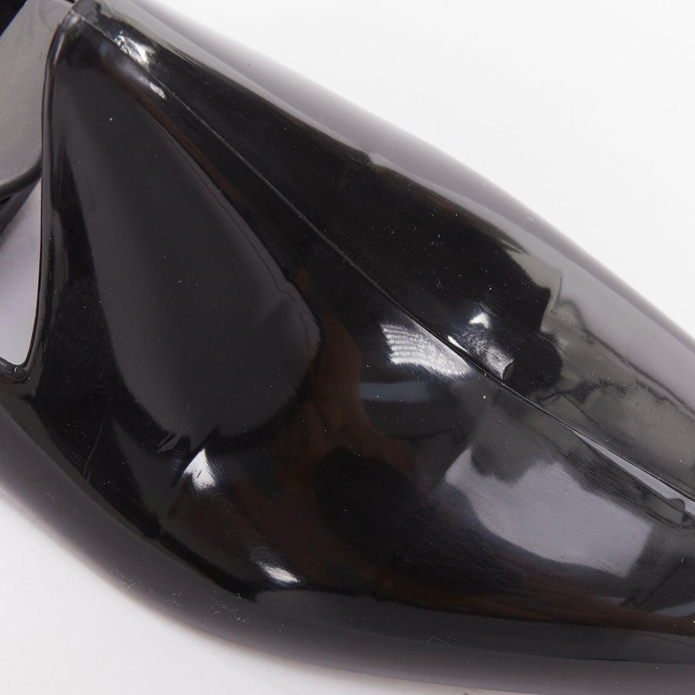 Berluti nero lucido in plastica bianca logo pieghevole a forma di albero porta scarpe EU39-40 in vendita 5