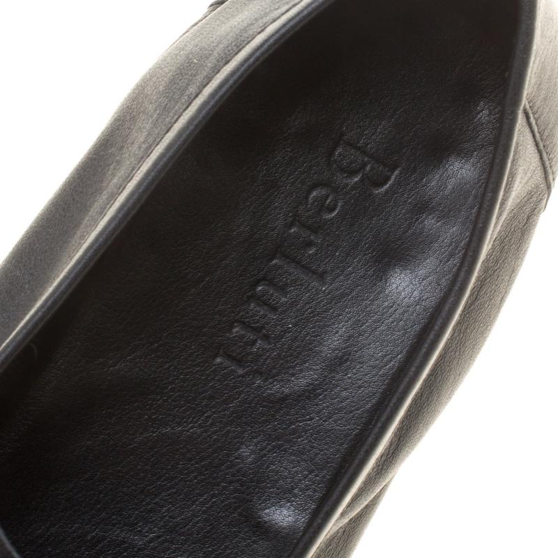 Berluti Black Leather Penny Loafers Size 42.5 3