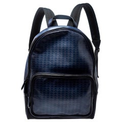 Berluti Blue/Black Ombre Printed Leather Backpack