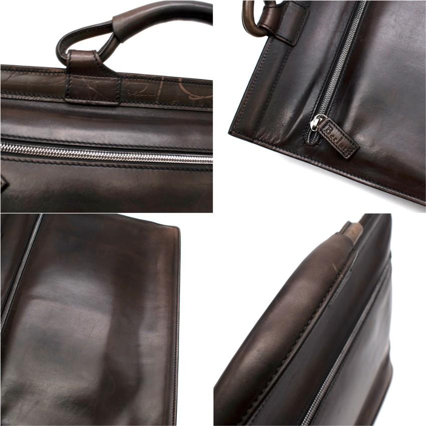 Women's or Men's Berluti Brown Leather Men’s Briefcase 