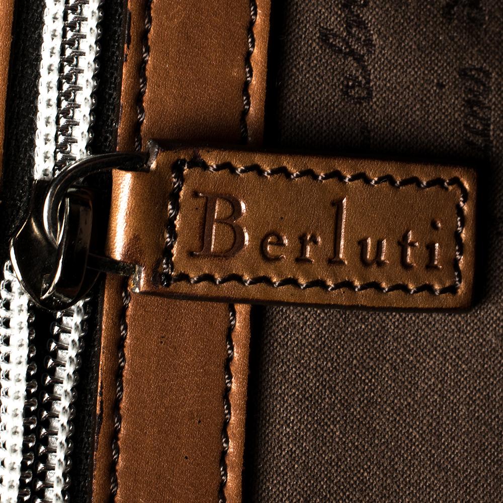 Berluti Brown Venezia Leather Deux Jours Briefcase 3