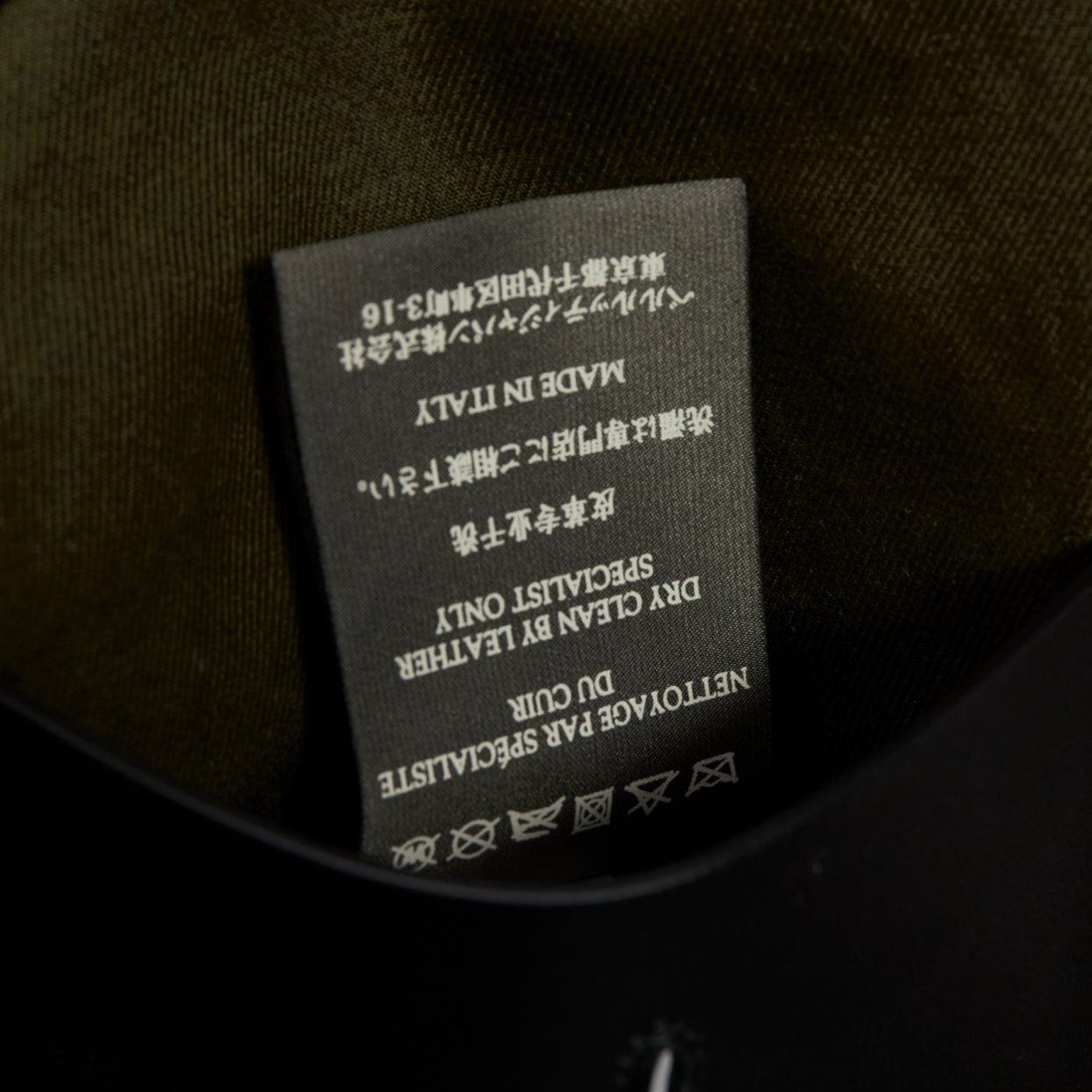 BERLUTI Haider Ackermann Runway green cotton leather back safari coat IT50 L For Sale 5