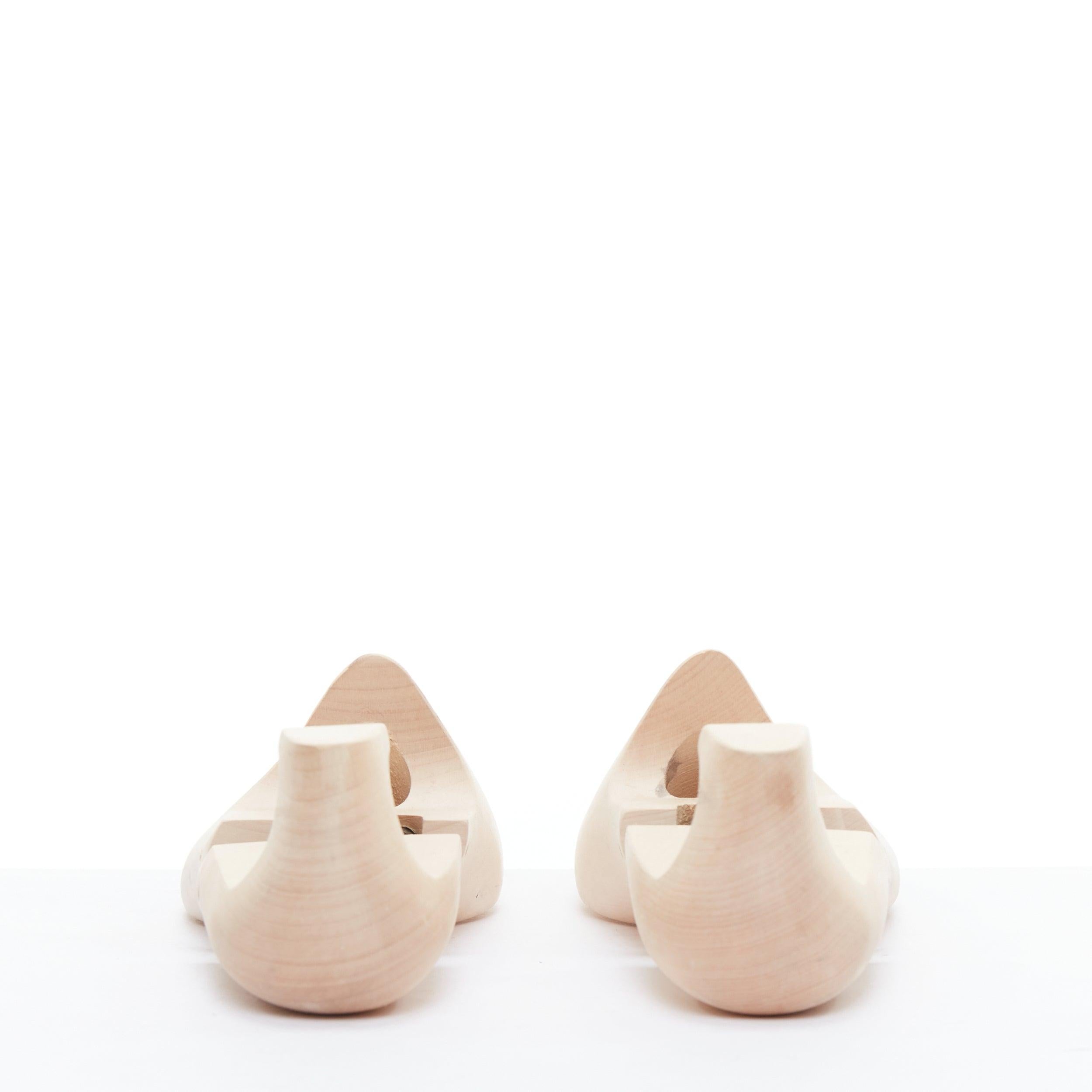 Men's BERLUTI light beige wooden shoe tree pair UK8 EU42 For Sale