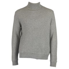 Berluti Men's Ribbed Cashmere Turtleneck Sweater It 50 Uk/us Chest 40