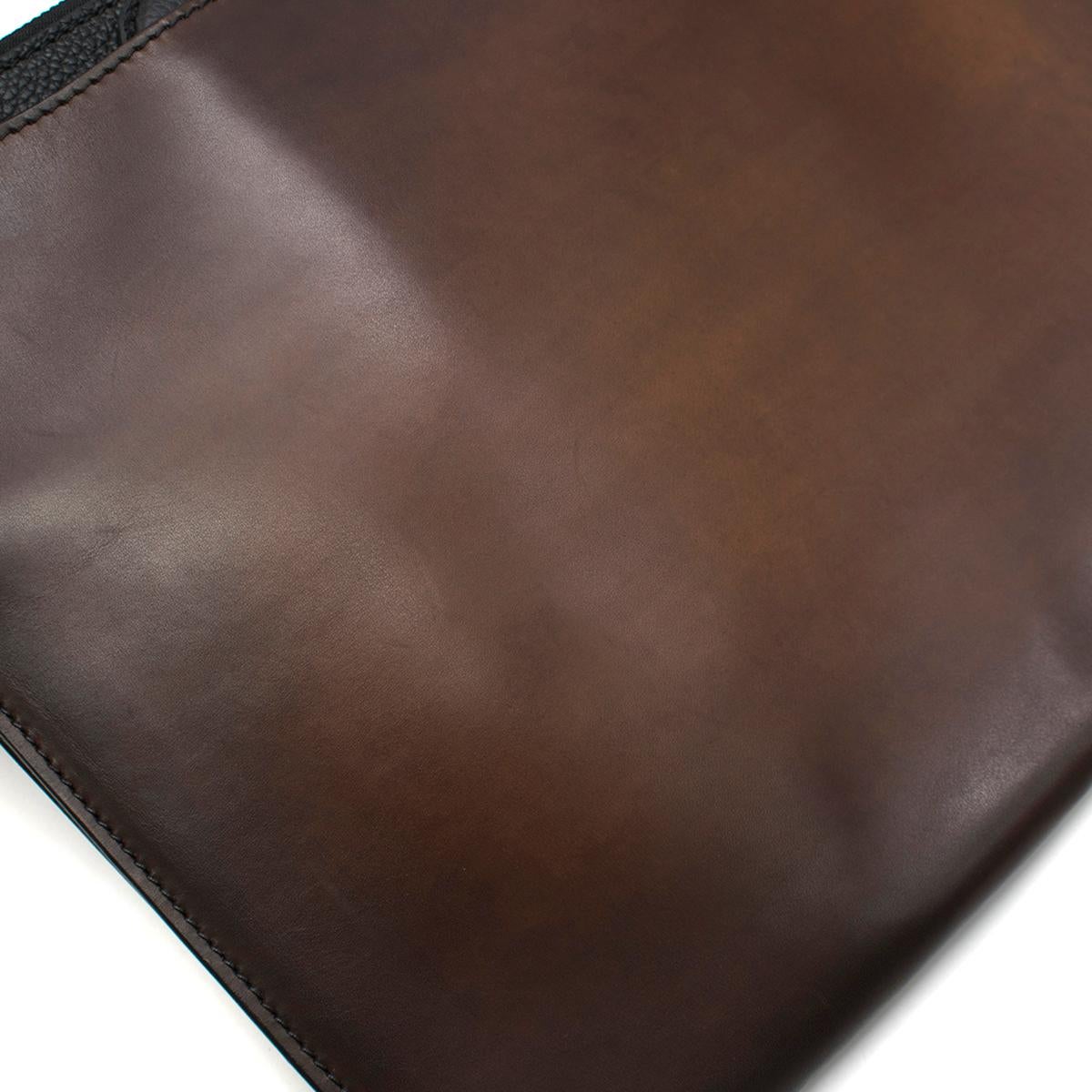 Berluti Tobacco Bis Lift Leather Briefcase 1