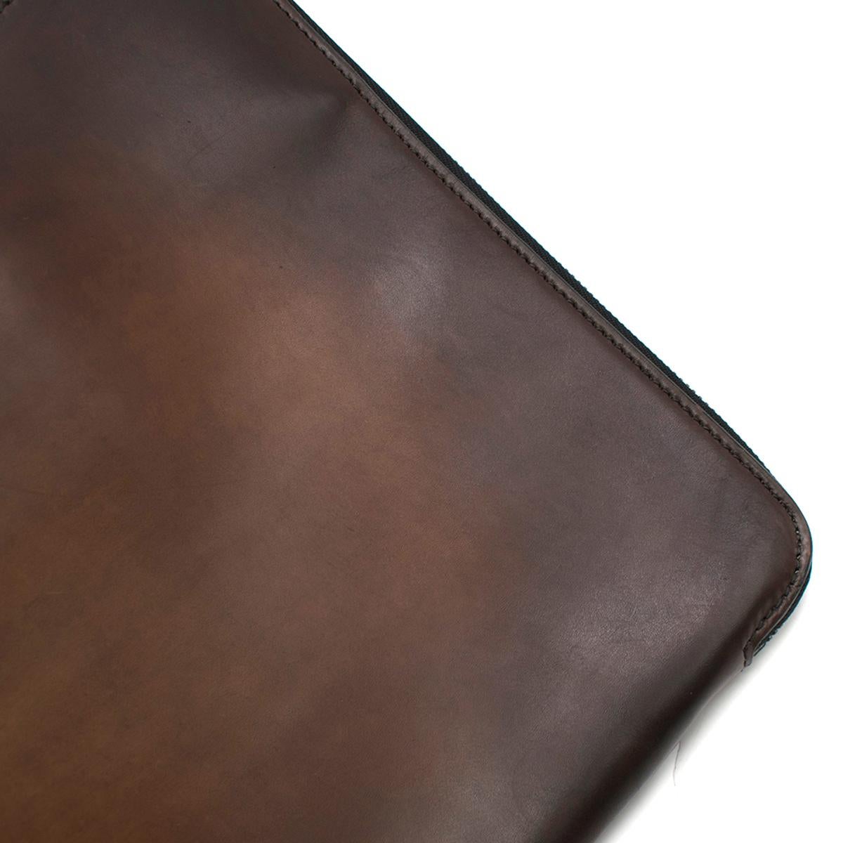 Berluti Tobacco Bis Lift Leather Briefcase 2