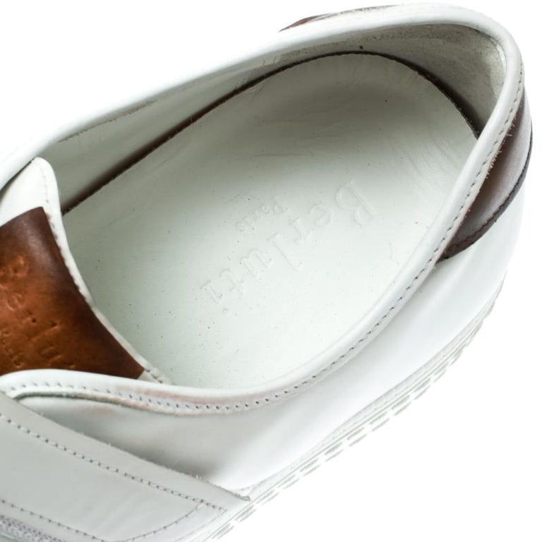 Berluti White Leather Playfield Velcro Sneakers Size 43.5 For Sale at  1stDibs