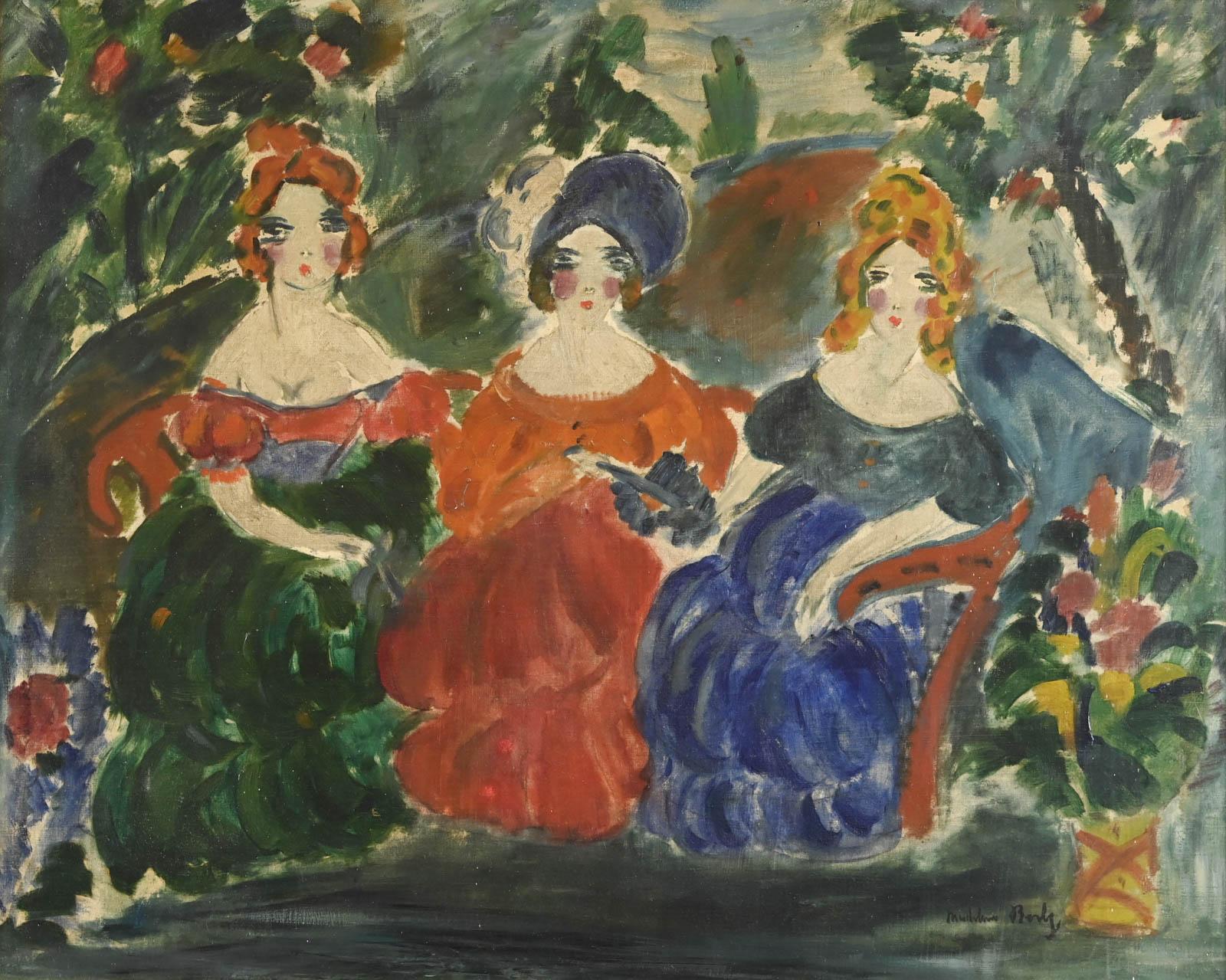Madeleine BERLY VLAMINCK (1896-1953)

Femmes dans le jardin

Oil on canvas
Size:  65 x 81 cm
Signed lower right

Provenance: Private collection in Normandy.

Oil on canvas in good condition.
Original canvas
Label on the back from Galerie Paul