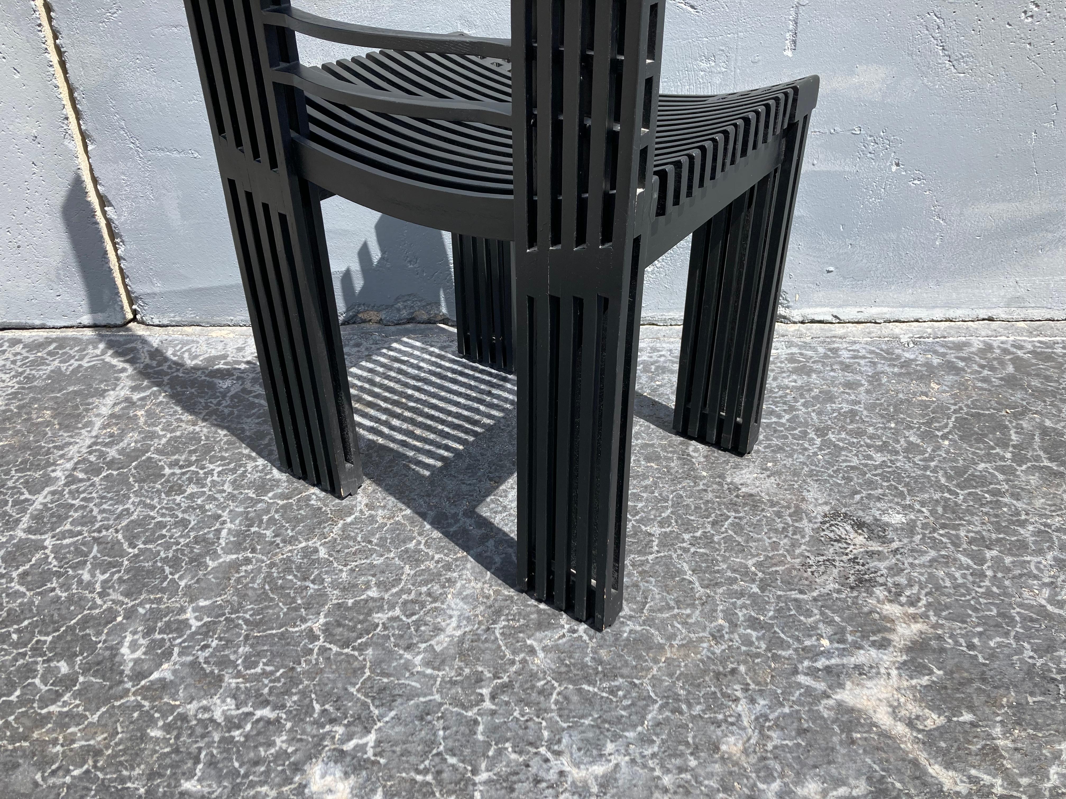 Modern Bermont Chairs by Miguel Rodrigo Mazure, Black, Oak For Sale
