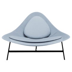 Silla Bermuda en tela azul by Baleri Italia