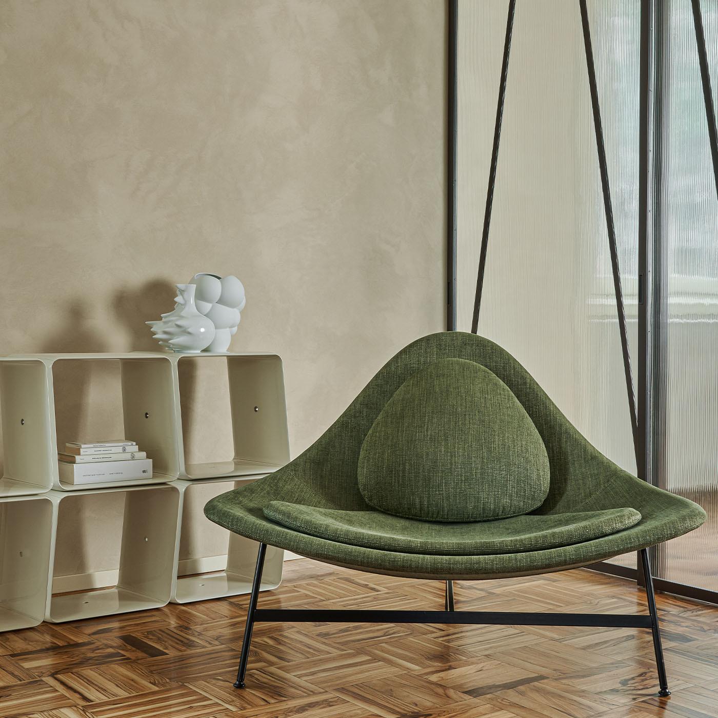 Italian Bermuda Olive Green Lounge Chair by Claesson Koivisto Rune For Sale