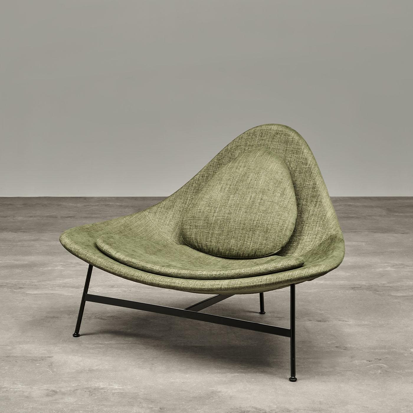Textile Bermuda Olive Green Lounge Chair by Claesson Koivisto Rune For Sale