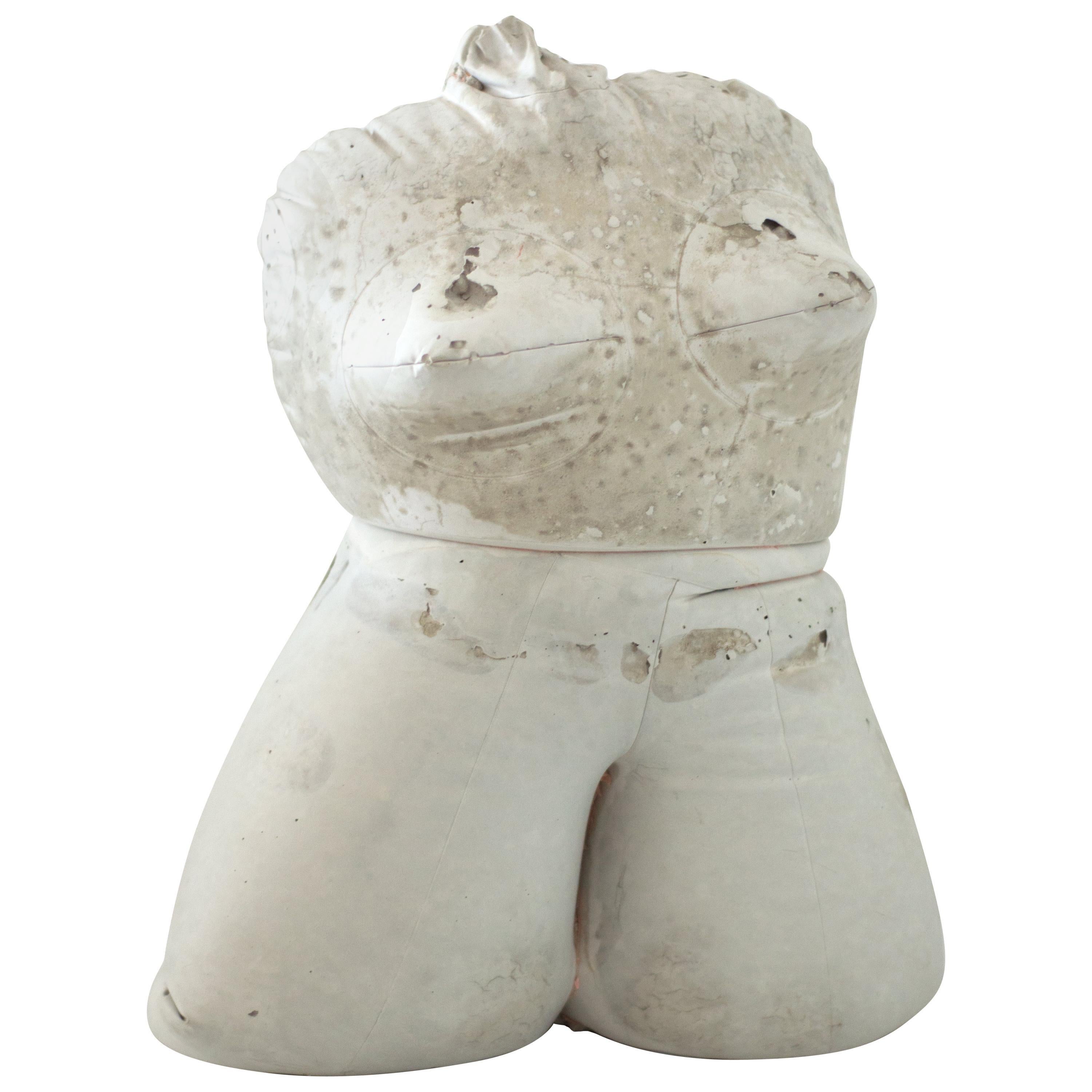 Bernadette Despujols Figurative Sculpture - Inflatable Love Doll #9, Concrete Sculpture