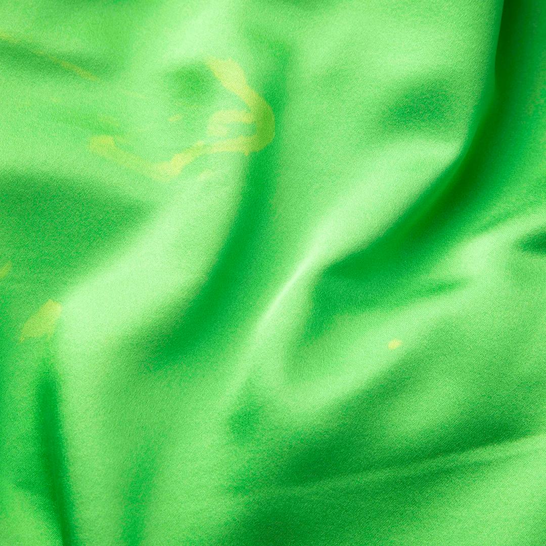 Bernadette Grünes Maxi-Cape-Kleid aus Seide Größe L im Zustand „Gut“ im Angebot in London, GB