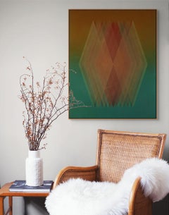 Prism (Copper Orange-Green) (Abstract painting)