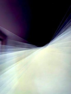 Refracción Berenjena by Bernadette Jiyong Frank - Pintura abstracta contemporánea