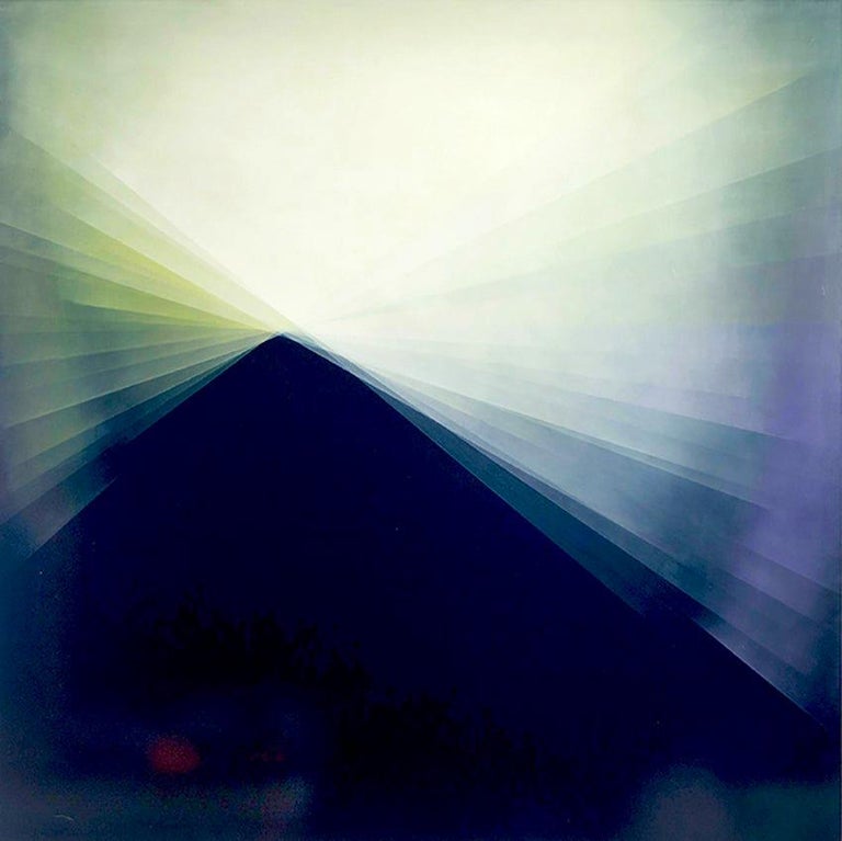 <i></noscript>Refraction Blue</i>, Contemporary, by Bernadette Jiyong Frank, offered by Folly & Muse