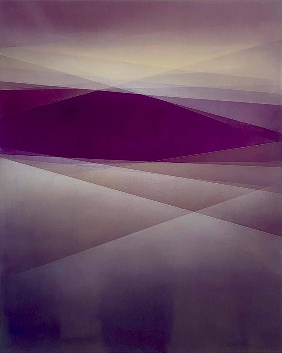 At the heart of each of Frank’s paintings is the Japanese concept of Ma, which is the space or pause between events, moments, forms, and thoughts. It can be felt, for example, at the bottom of a bow or in the silences that are common in Japanese