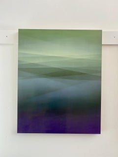 Refraction of Light Green by Bernadette Jiyong Frank - Contemporary Painting