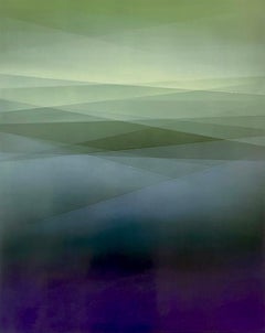 Refraction of Light Green by Bernadette Jiyong Frank - Contemporary Painting