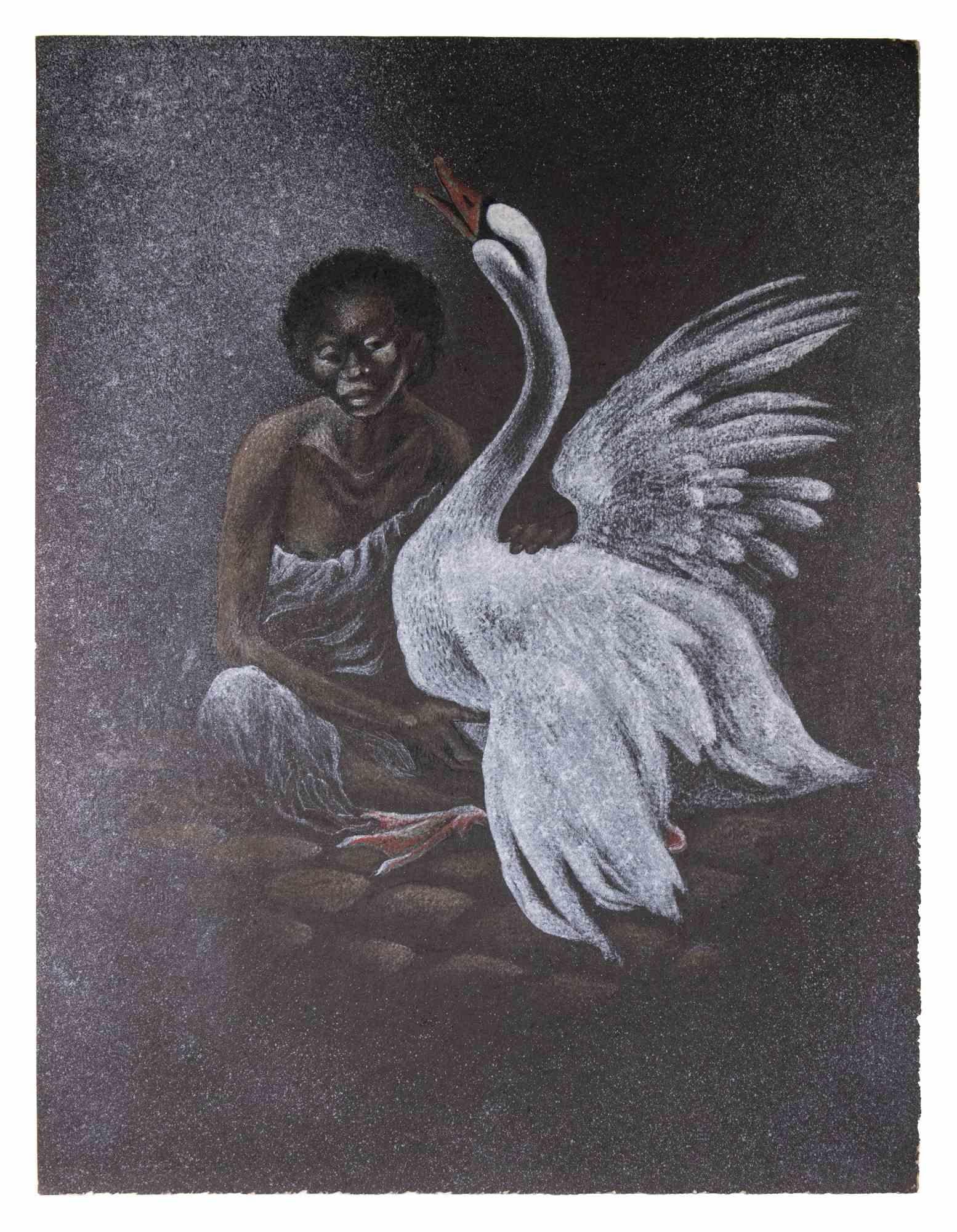 The Swan Song - Mixed Media by Bernadette Kelly - 1980s
